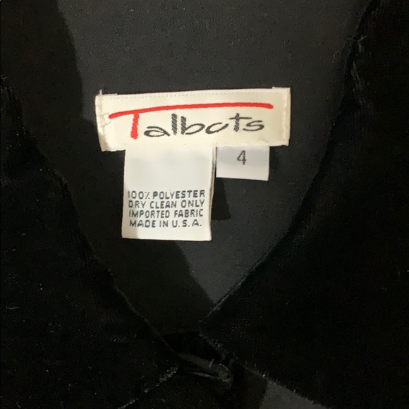 Vintage 80’s black velvet short dress jacket - Picture 4 of 4